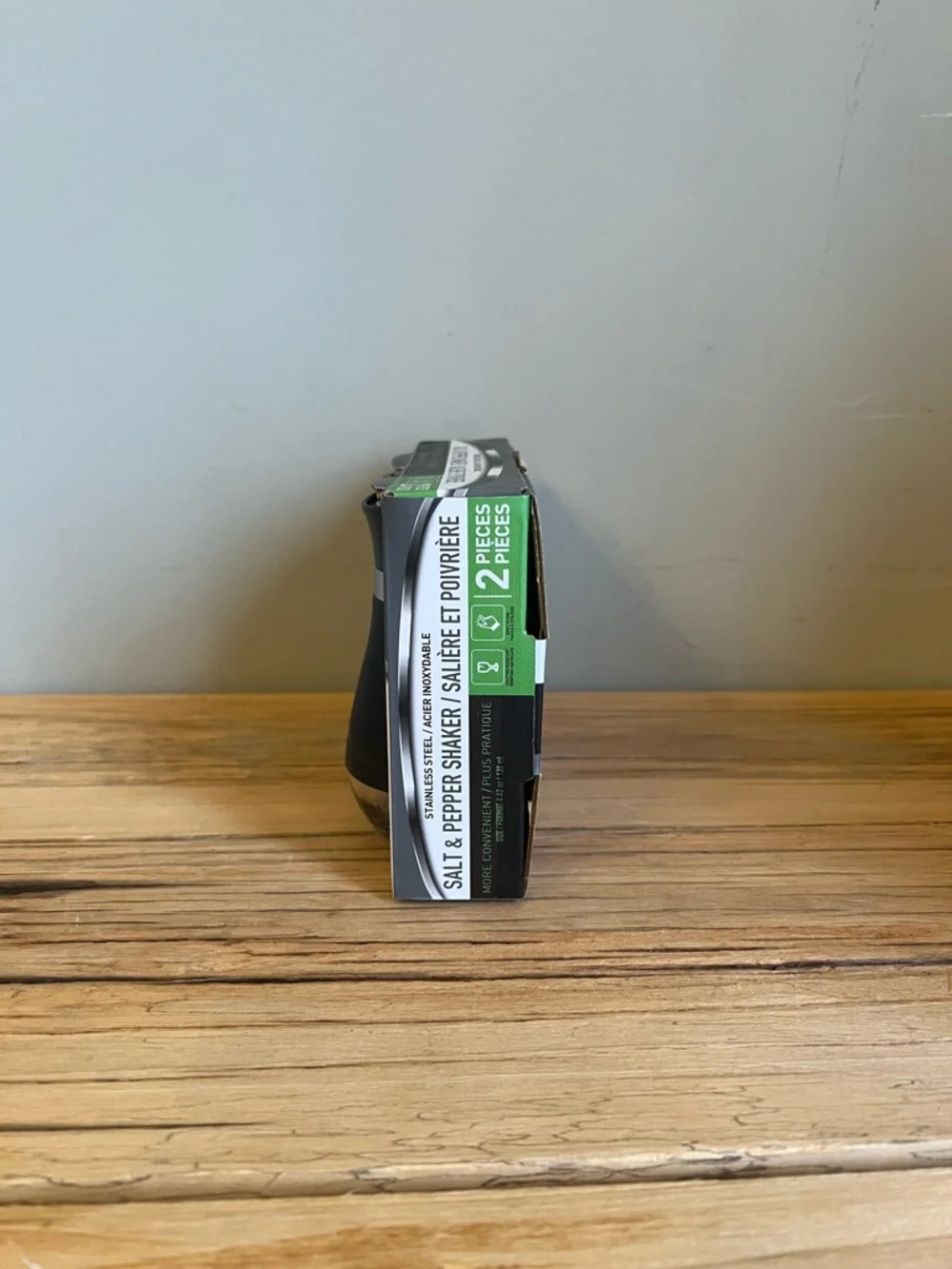 Ideal Kitchen Black Salt & Pepper Shaker Set